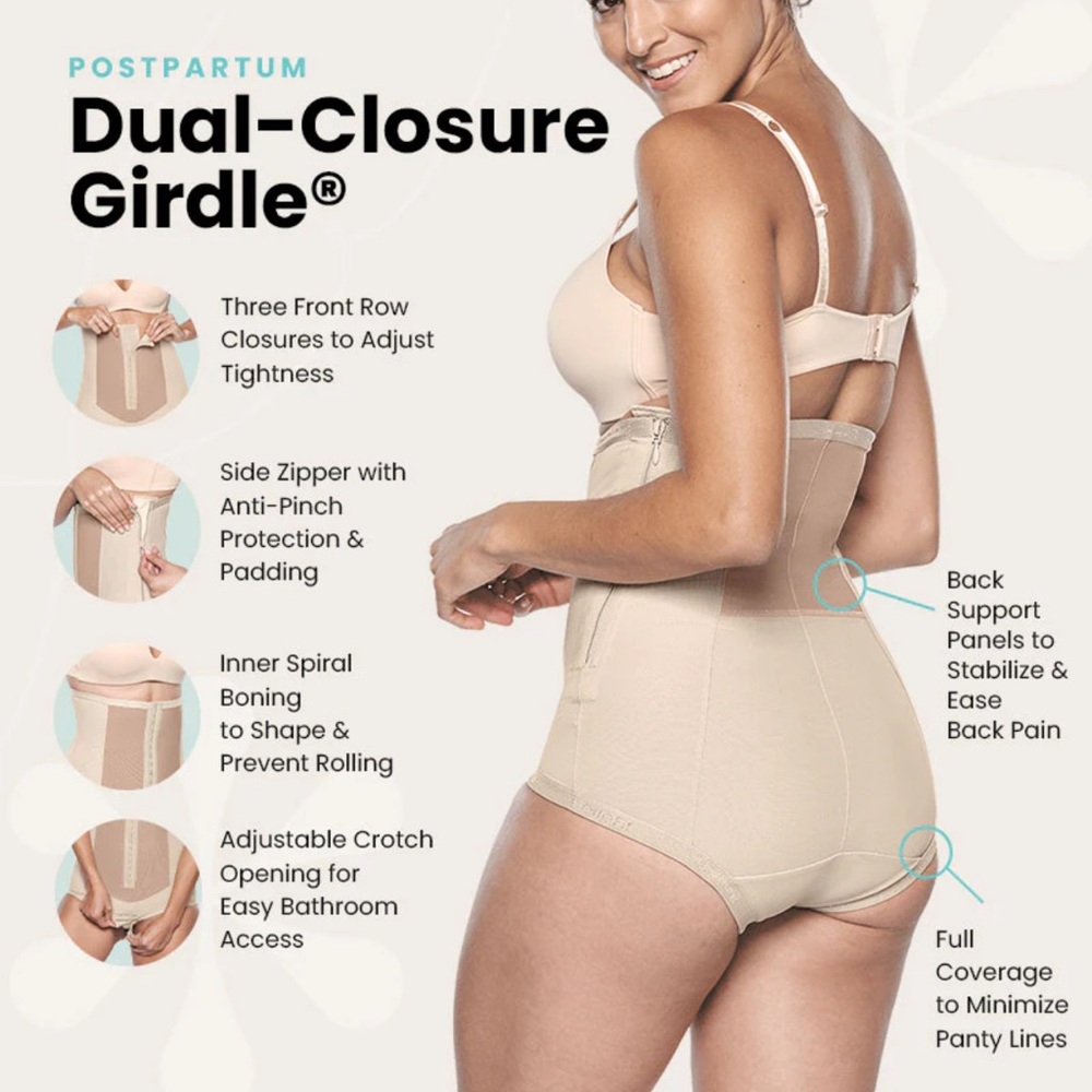 Bellefit postpartum dual closure girdle
